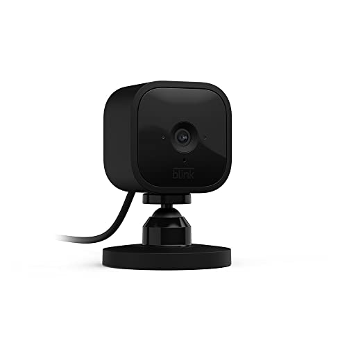 Blink Mini – Compact indoor plug-in smart security camera, 1080p HD video, night vision, motion detection, two-way audio, easy set up, Works with Alexa – 1 camera (White) - متجر الجيل العربي الرقمي