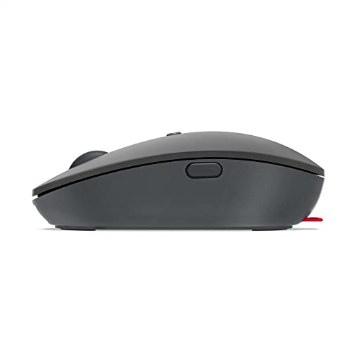 Lenovo Go Wireless Vertical Computer Mouse - Eco Friendly, Ergonomic 45-Degree Grip, Right-Handed, Programmable Buttons – 2.4 GHz USB Receiver, 12 Month Battery Life (Storm Grey) - متجر الجيل العربي الرقمي
