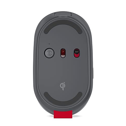 Lenovo Go Wireless Vertical Computer Mouse - Eco Friendly, Ergonomic 45-Degree Grip, Right-Handed, Programmable Buttons – 2.4 GHz USB Receiver, 12 Month Battery Life (Storm Grey) - متجر الجيل العربي الرقمي