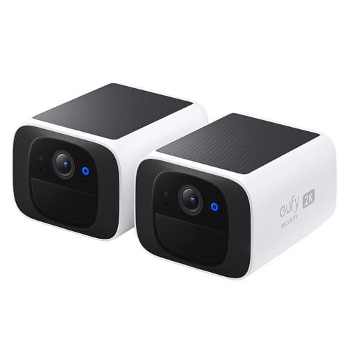 eufy Security SoloCam S220 Solar Security Camera Outdoor Wireless, Continuous Power, 2K Resolution Home Security Camera, 2.4 GHz Wi-Fi, No Monthly Fee, HomeBase 3 Compatible - متجر الجيل العربي الرقمي
