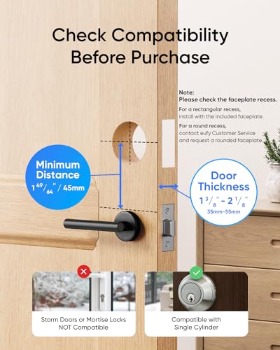 eufy Security Video Smart Lock S330, Chime Included, 3-in-1 Camera+Doorbell+Fingerprint Keyless Entry,BHMA, WiFi Door Lock,App Remote Control,2K HD,No Monthly Fee,SD Card Required - متجر الجيل العربي الرقمي