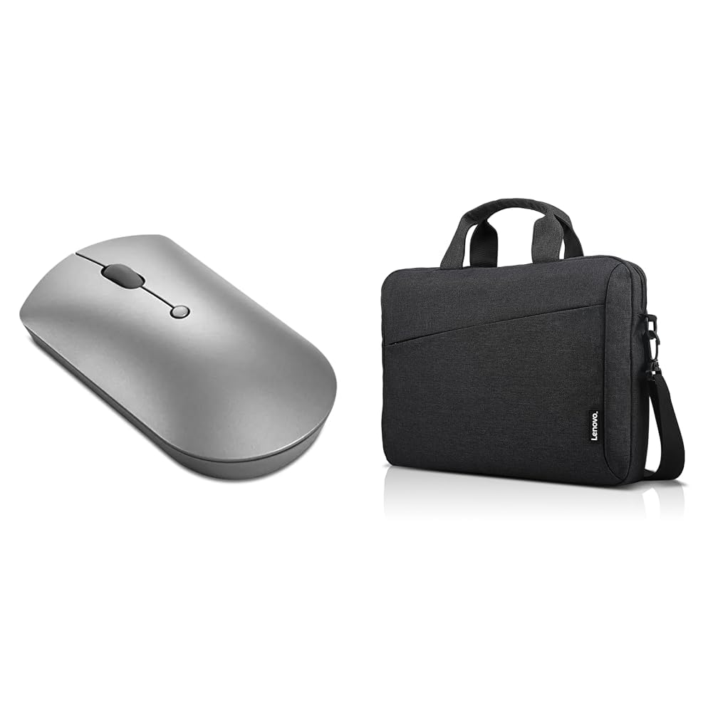 Lenovo Go Wireless Vertical Computer Mouse - Eco Friendly, Ergonomic 45-Degree Grip, Right-Handed, Programmable Buttons – 2.4 GHz USB Receiver, 12 Month Battery Life (Storm Grey) - متجر الجيل العربي الرقمي
