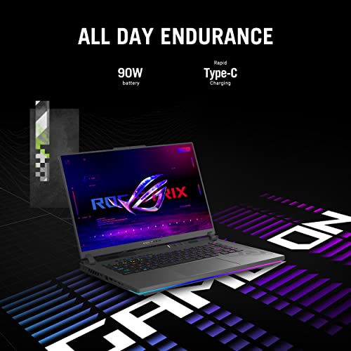 ASUS ROG Strix G16 (2024) Gaming Laptop, 16” ROG Nebula Display 16:10 QHD 240Hz, NVIDIA® GeForce RTX™ 4070, Intel® Core™ i9-14900HX, 16GB DDR5-5600, 1TB PCIe Gen4 SSD, Wi-Fi 6E, Win 11, G614JIR-AS94 - متجر الجيل العربي الرقمي