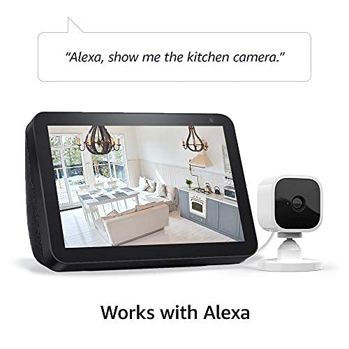 Blink Mini – Compact indoor plug-in smart security camera, 1080p HD video, night vision, motion detection, two-way audio, easy set up, Works with Alexa – 1 camera (White) - متجر الجيل العربي الرقمي