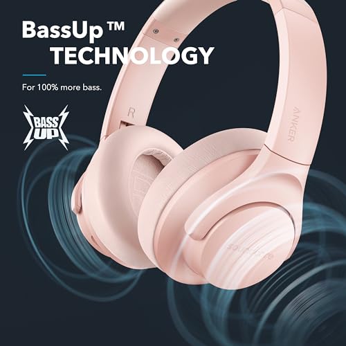 Soundcore Anker Life Q20 Hybrid Active Noise Cancelling Headphones, Wireless Over Ear Bluetooth Headphones, 60H Playtime, Hi-Res Audio, Deep Bass, Memory Foam Ear Cups, for Travel, Home Office - متجر الجيل العربي الرقمي