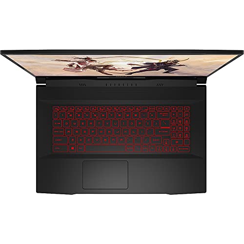 MSI Katana GF76 11UD Gaming Laptop, 2023, 17.3" 1920 x 1080 144 Hz, Intel Core i7-11800H 8-Core, NVIDIA GeForce RTX 3050 Ti 4GB, 16GB DDR4, 512GB SSD, Windows 11 Pro, Backlit Keyboard, Black - متجر الجيل العربي الرقمي