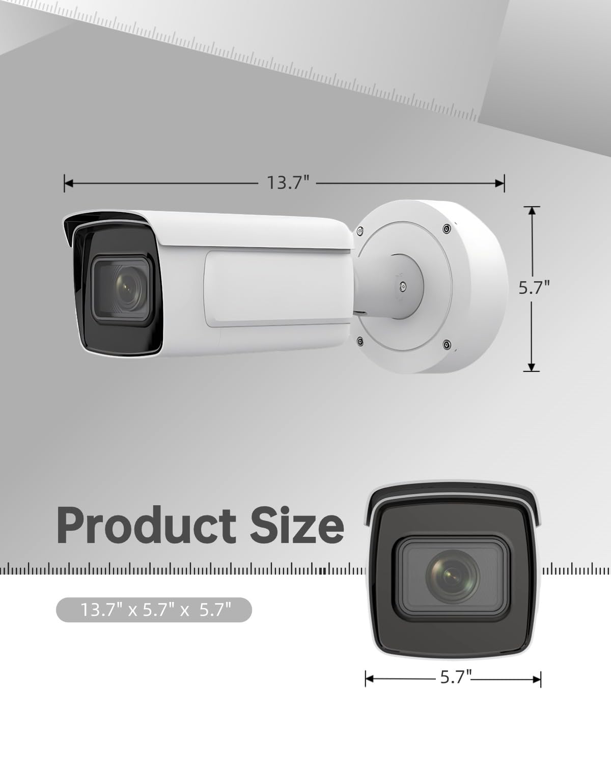 DS-2CD2T87G2P-LSU/SL 4mm HIK 4K 8MP Panoramic PoE Bullet IP Camera Outdoor Indoor with Strobe Light and Audio Alarm, 24/7 Colorful Imaging, Human/Vehicle Detection, Compatible wtih HIK NVR/Hik-Connect - متجر الجيل العربي الرقمي