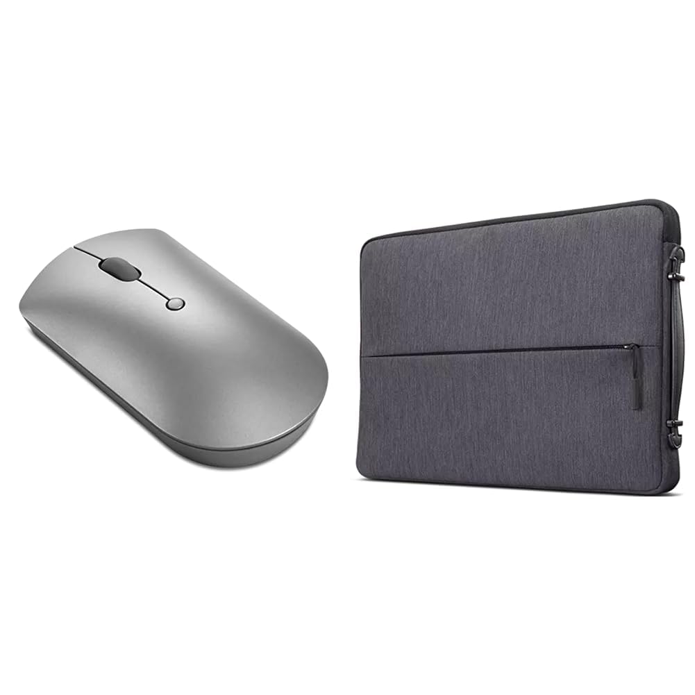 Lenovo Go Wireless Vertical Computer Mouse - Eco Friendly, Ergonomic 45-Degree Grip, Right-Handed, Programmable Buttons – 2.4 GHz USB Receiver, 12 Month Battery Life (Storm Grey) - متجر الجيل العربي الرقمي