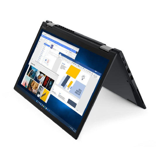 Lenovo ThinkPad X13 Yoga G3 13.3 Core i5-1235U 8GB RAM 256GB SSD Win10Pro Win11Pro - 21AW002YGE Thunder Black - متجر الجيل العربي الرقمي
