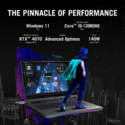 ASUS ROG Strix G16 (2024) Gaming Laptop, 16” ROG Nebula Display 16:10 QHD 240Hz, NVIDIA® GeForce RTX™ 4070, Intel® Core™ i9-14900HX, 16GB DDR5-5600, 1TB PCIe Gen4 SSD, Wi-Fi 6E, Win 11, G614JIR-AS94 - متجر الجيل العربي الرقمي
