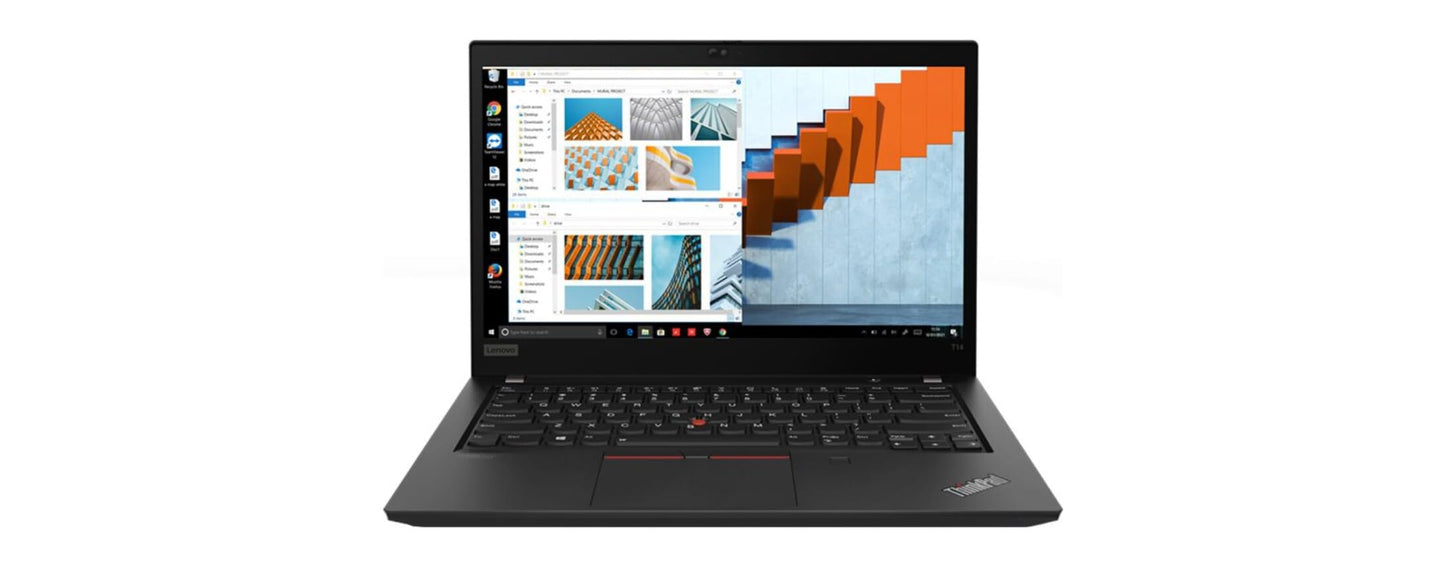 Lenovo 2023 ThinkPad T14 G3 14" WUXGA IPS Touch Laptop 12-Core Intel i7-1260P Iris Xe Graphics 48GB DDR4 2TB NVMe SSD WIFI 6E RJ45 HDMI Thunderbolt4 Fingerprint Backlit Windows 10 Pro w/RE USB - متجر الجيل العربي الرقمي