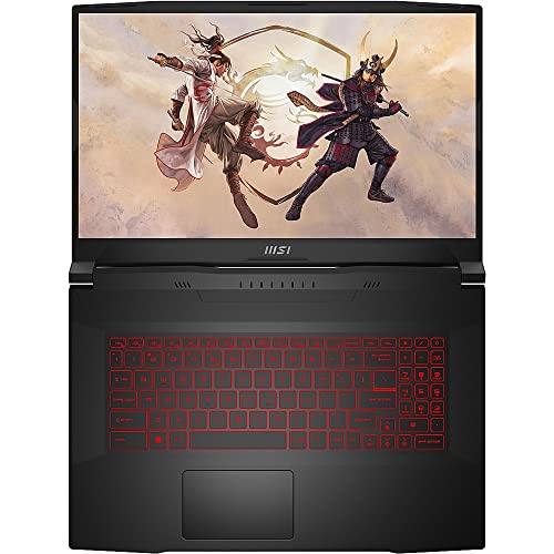 MSI Katana GF76 11UD Gaming Laptop, 2023, 17.3" 1920 x 1080 144 Hz, Intel Core i7-11800H 8-Core, NVIDIA GeForce RTX 3050 Ti 4GB, 16GB DDR4, 512GB SSD, Windows 11 Pro, Backlit Keyboard, Black - متجر الجيل العربي الرقمي