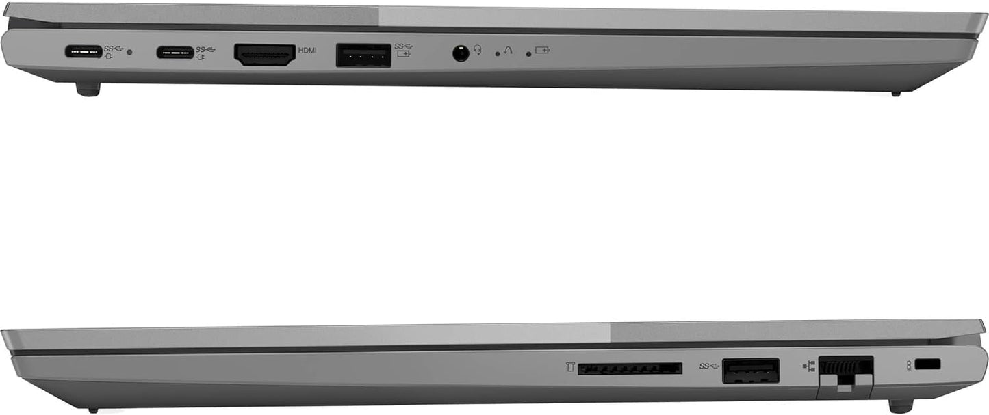Lenovo ThinkBook 15 Gen 4 Business Laptop (15.6" FHD, Intel 10-Core i5-1235U, 16GB RAM, 256GB SSD), Narrow Bezel, Fingerprint, 1080p Webcam, Thunderbolt 4, Ethernet Port, Win 11 Pro, Grey - 2024 - متجر الجيل العربي الرقمي