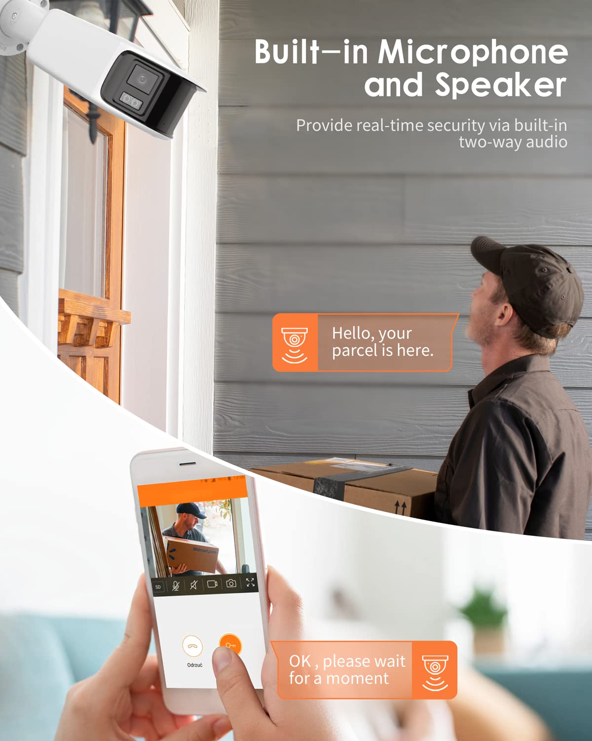 DS-2CD2T87G2P-LSU/SL 4mm HIK 4K 8MP Panoramic PoE Bullet IP Camera Outdoor Indoor with Strobe Light and Audio Alarm, 24/7 Colorful Imaging, Human/Vehicle Detection, Compatible wtih HIK NVR/Hik-Connect - متجر الجيل العربي الرقمي