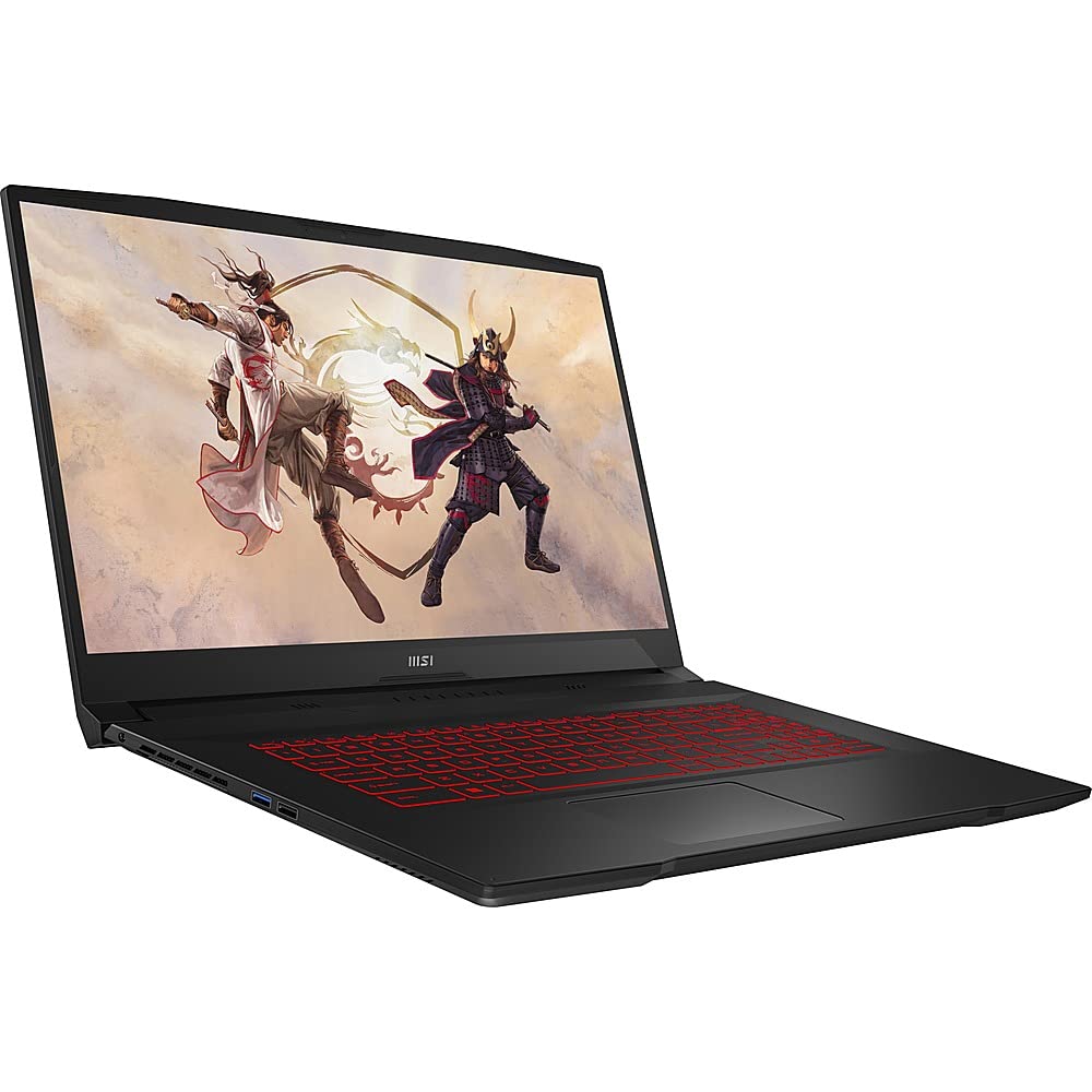 MSI Katana GF76 11UD Gaming Laptop, 2023, 17.3" 1920 x 1080 144 Hz, Intel Core i7-11800H 8-Core, NVIDIA GeForce RTX 3050 Ti 4GB, 16GB DDR4, 512GB SSD, Windows 11 Pro, Backlit Keyboard, Black - متجر الجيل العربي الرقمي