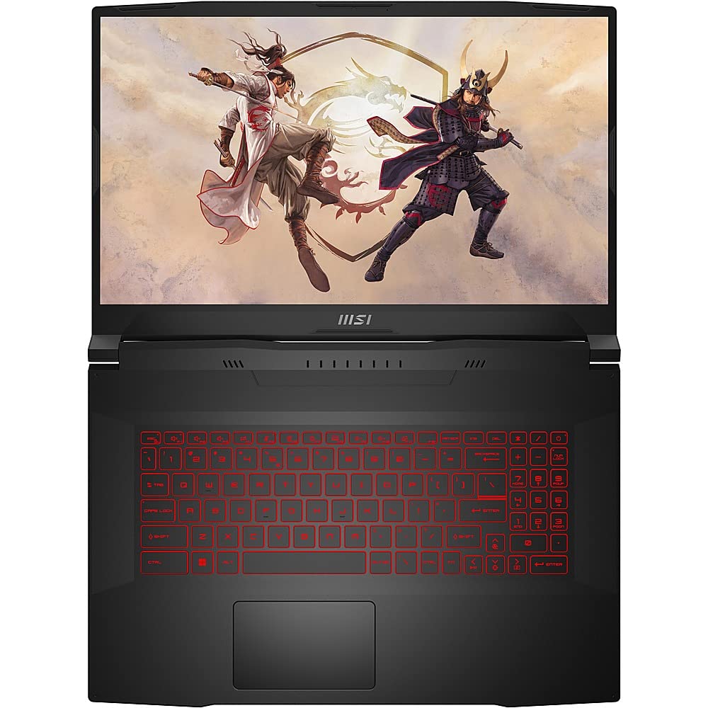 MSI Katana GF76 11UD Gaming Laptop, 2023, 17.3" 1920 x 1080 144 Hz, Intel Core i7-11800H 8-Core, NVIDIA GeForce RTX 3050 Ti 4GB, 16GB DDR4, 512GB SSD, Windows 11 Pro, Backlit Keyboard, Black - متجر الجيل العربي الرقمي