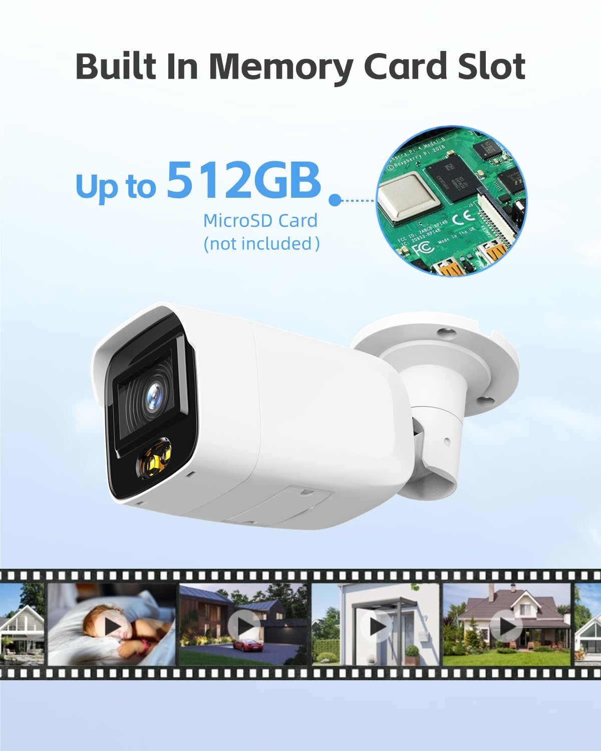 DS-2CD2T87G2P-LSU/SL 4mm HIK 4K 8MP Panoramic PoE Bullet IP Camera Outdoor Indoor with Strobe Light and Audio Alarm, 24/7 Colorful Imaging, Human/Vehicle Detection, Compatible wtih HIK NVR/Hik-Connect - متجر الجيل العربي الرقمي