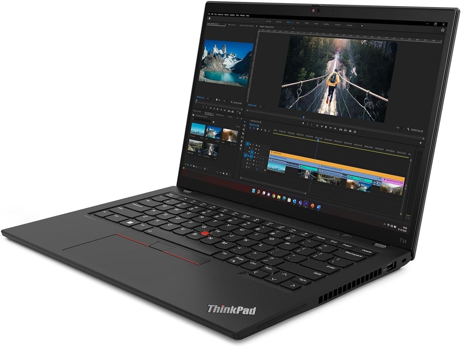 Lenovo ThinkPad T14 Gen 4 Intel Core i7-1355U, 14" WUXGA (1920 x 1200) IPS 300nits Touch Screen, 16GB RAM, 512GB SSD, Backlit KYB Fingerprint Reader, Windows Pro - متجر الجيل العربي الرقمي