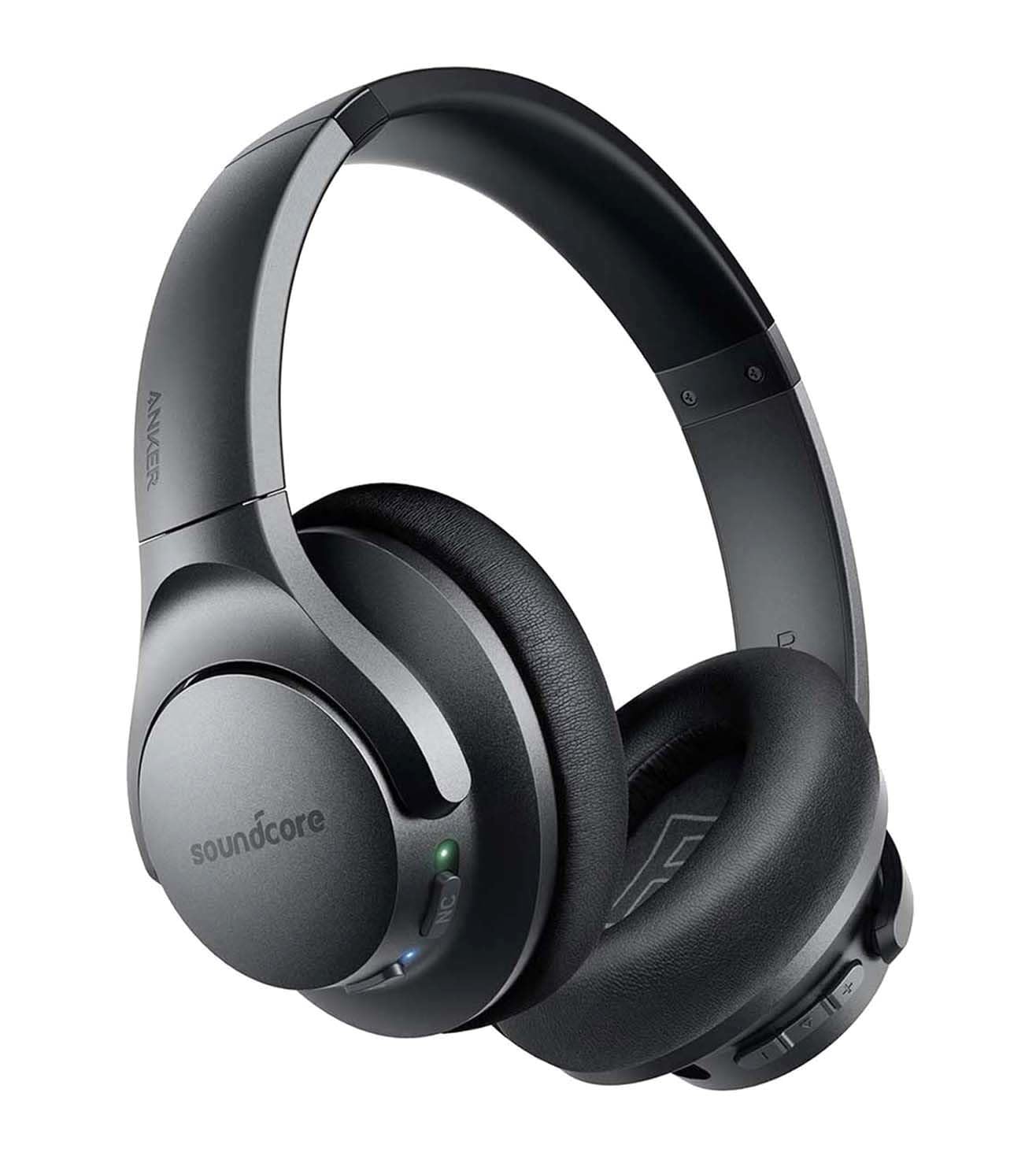 Soundcore Anker Life Q20 Hybrid Active Noise Cancelling Headphones, Wireless Over Ear Bluetooth Headphones, 60H Playtime, Hi-Res Audio, Deep Bass, Memory Foam Ear Cups, for Travel, Home Office - متجر الجيل العربي الرقمي
