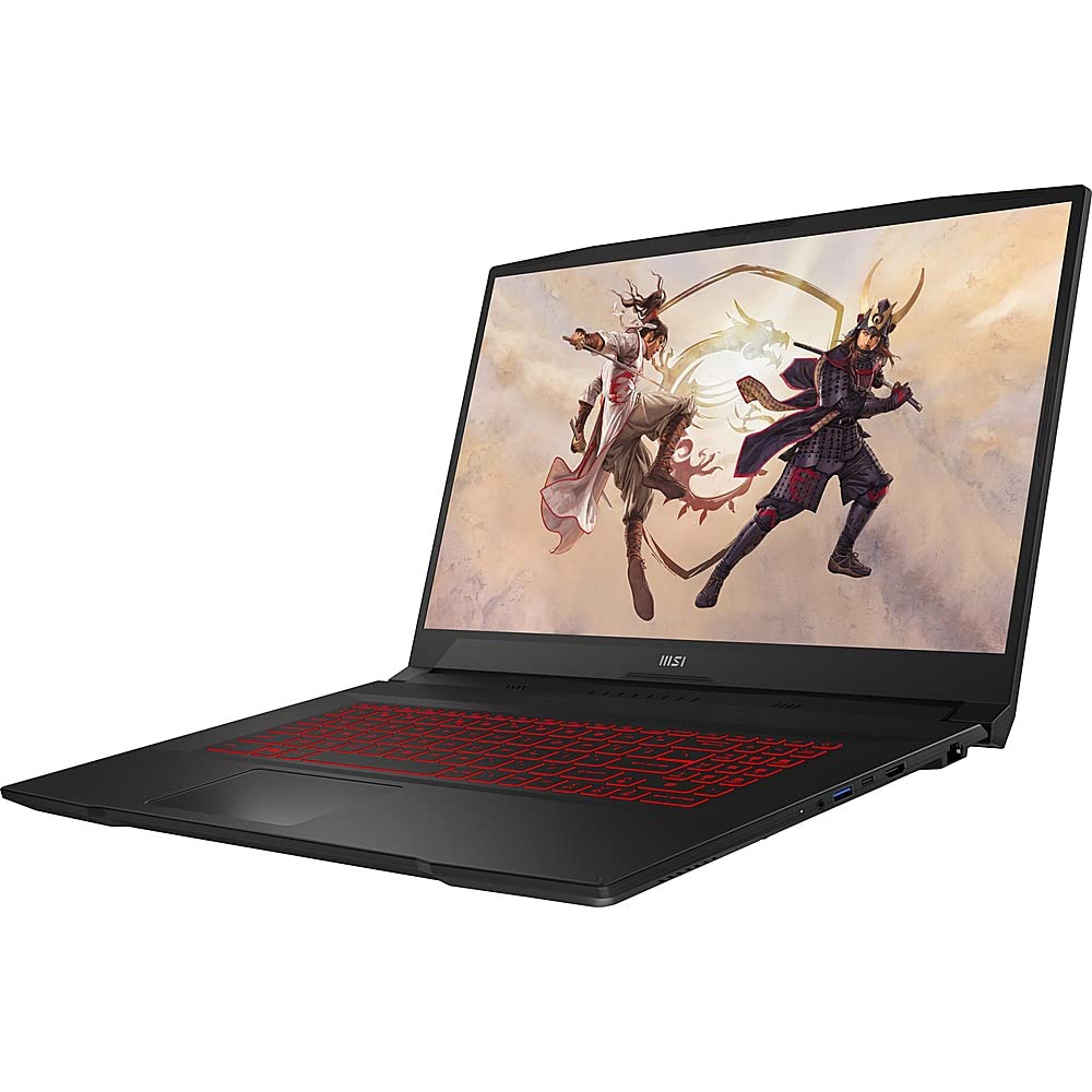 MSI Katana GF76 11UD Gaming Laptop, 2023, 17.3" 1920 x 1080 144 Hz, Intel Core i7-11800H 8-Core, NVIDIA GeForce RTX 3050 Ti 4GB, 16GB DDR4, 512GB SSD, Windows 11 Pro, Backlit Keyboard, Black - متجر الجيل العربي الرقمي