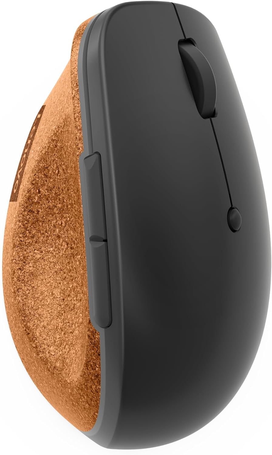 Lenovo Go Wireless Vertical Computer Mouse - Eco Friendly, Ergonomic 45-Degree Grip, Right-Handed, Programmable Buttons – 2.4 GHz USB Receiver, 12 Month Battery Life (Storm Grey) - متجر الجيل العربي الرقمي