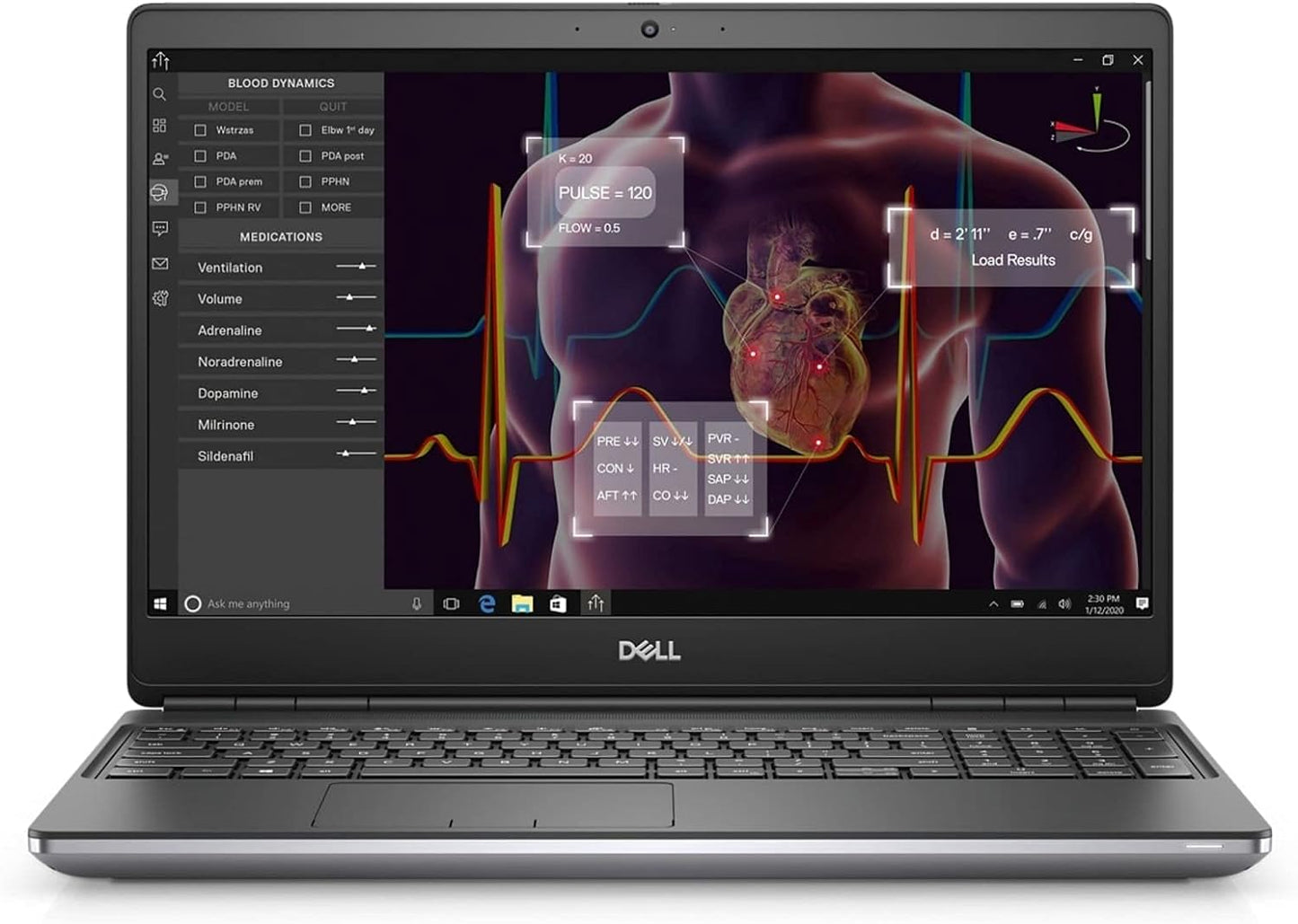 Dell Precision 7550 Laptop 15.6 - Intel Core i7 10th Gen - i7-10850H - Six Core 5.1Ghz - 1TB SSD - 32GB RAM - 1920x1080 FHD - Windows 10 Pro (Renewed) - متجر الجيل العربي الرقمي