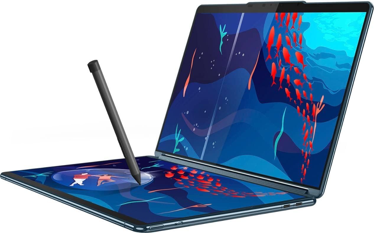 Lenovo Yoga Book 9i 2-in-1 13.3" 2.8K Dual Screen OLED Touch Laptop - Intel Core i7-1355U with 16GB Memory - 512GB SSD - Tidal Teal ((512GB - China Model No Warranty) - متجر الجيل العربي الرقمي