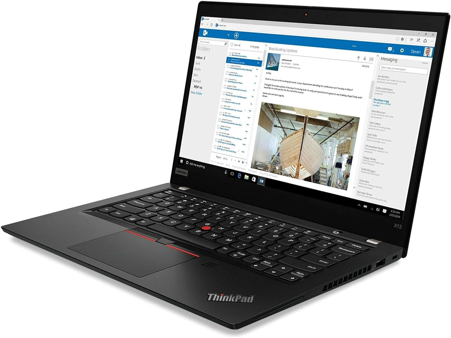 Lenovo ThinkPad X13 Gen 1 20T2003YUS 13.3" Notebook - 1920 x 1080 - Core i7 i7-10510U - 16 GB RAM - 256 GB SSD - Windows 10 Pro 64-bit - Intel UHD Graphics - متجر الجيل العربي الرقمي