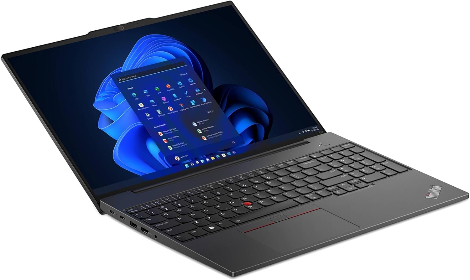 Lenovo ThinkPad E16 Business Laptop (16" FHD+ Display, Intel 13th Gen i5-1335U, 16GB RAM, 512GB SSD), Backlit Keyboard, Fingerprint Reader, FHD Webcam, Ethernet, Wi-Fi 6, Win 11 Pro, Black, 2024 - متجر الجيل العربي الرقمي