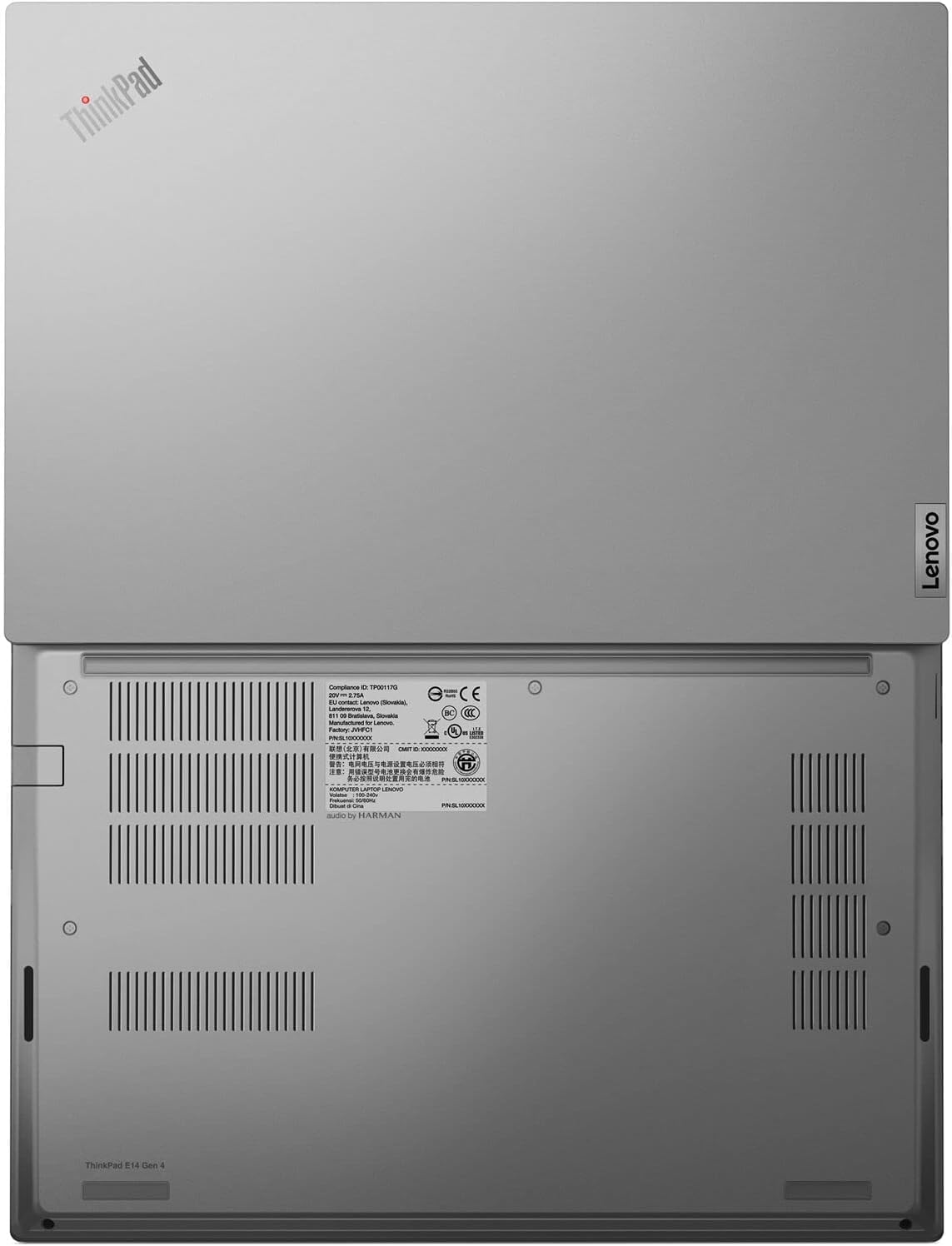 Lenovo ThinkPad E14 Gen 4 Business Laptop (14" FHD Touchscreen, Intel Core i5-1235U, 16GB RAM, 1TB SSD, 10-Core Beat i7-1165G7) Backlit, Fingerprint, 1080P Webcam, Narrow Bezel, Win 11 Pro - 2024 - متجر الجيل العربي الرقمي