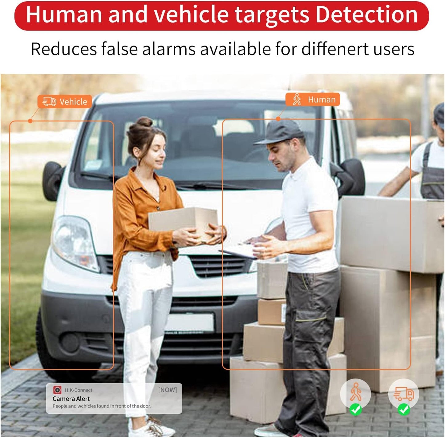 DS-2CD2083G2-I 2.8mm Lens 8MP AcuSense Fixed Bullet Network Camera, with Human/Vehicle Detection, PoE, H.265+, IP67 Waterproof, Outdoor/Indoor, Compatible with Hikvision,International Version - متجر الجيل العربي الرقمي