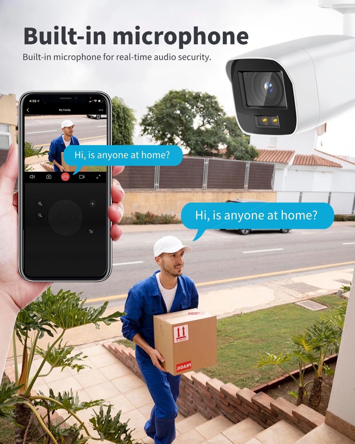 DS-2CD2T87G2P-LSU/SL 4mm HIK 4K 8MP Panoramic PoE Bullet IP Camera Outdoor Indoor with Strobe Light and Audio Alarm, 24/7 Colorful Imaging, Human/Vehicle Detection, Compatible wtih HIK NVR/Hik-Connect - متجر الجيل العربي الرقمي