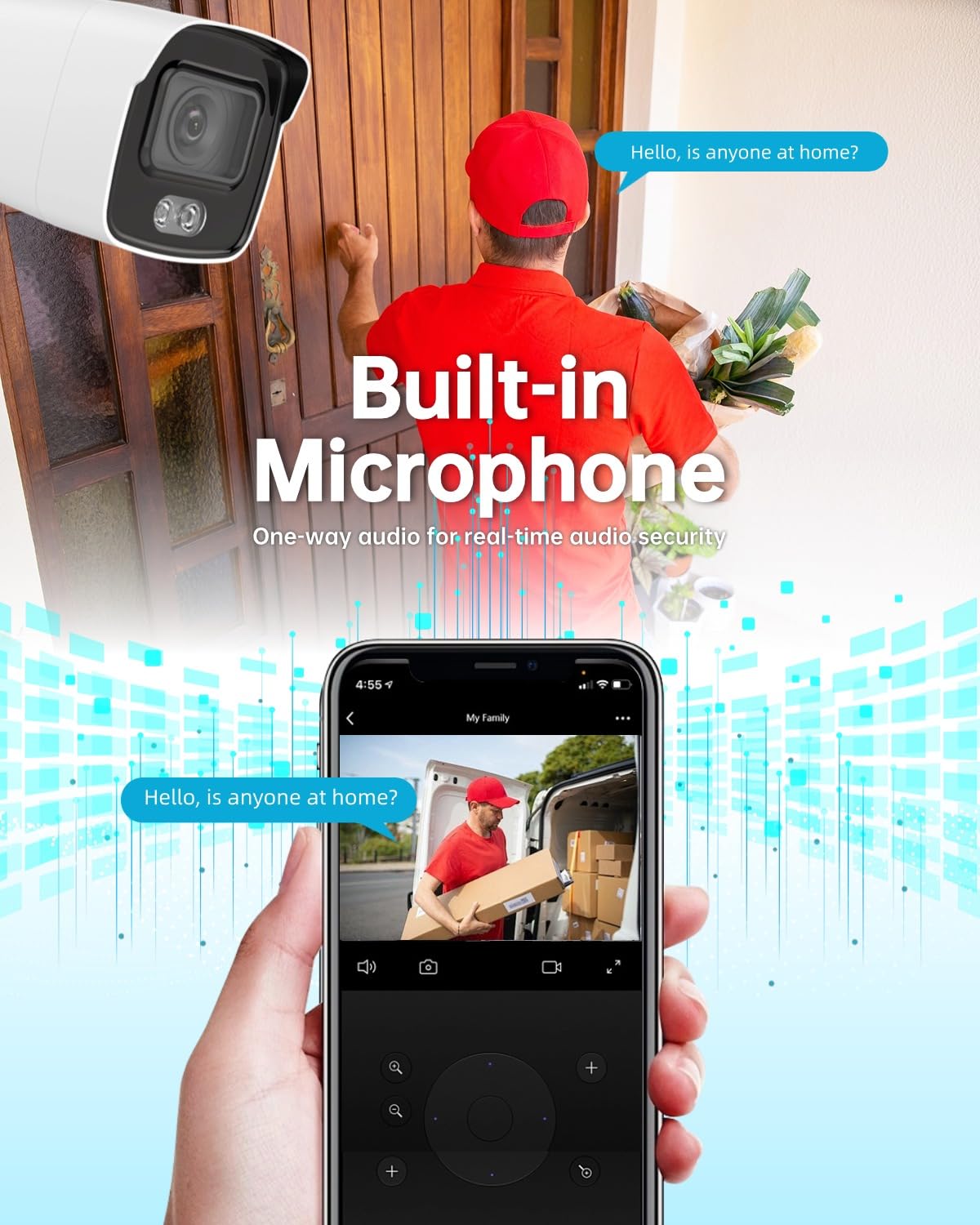 DS-2CD2T87G2P-LSU/SL 4mm HIK 4K 8MP Panoramic PoE Bullet IP Camera Outdoor Indoor with Strobe Light and Audio Alarm, 24/7 Colorful Imaging, Human/Vehicle Detection, Compatible wtih HIK NVR/Hik-Connect - متجر الجيل العربي الرقمي