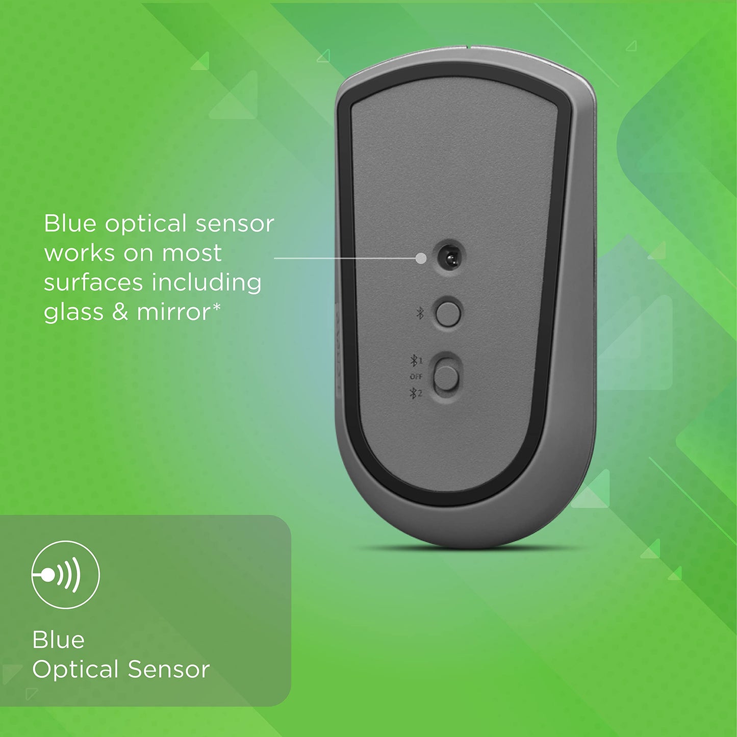 Lenovo Go Wireless Vertical Computer Mouse - Eco Friendly, Ergonomic 45-Degree Grip, Right-Handed, Programmable Buttons – 2.4 GHz USB Receiver, 12 Month Battery Life (Storm Grey) - متجر الجيل العربي الرقمي