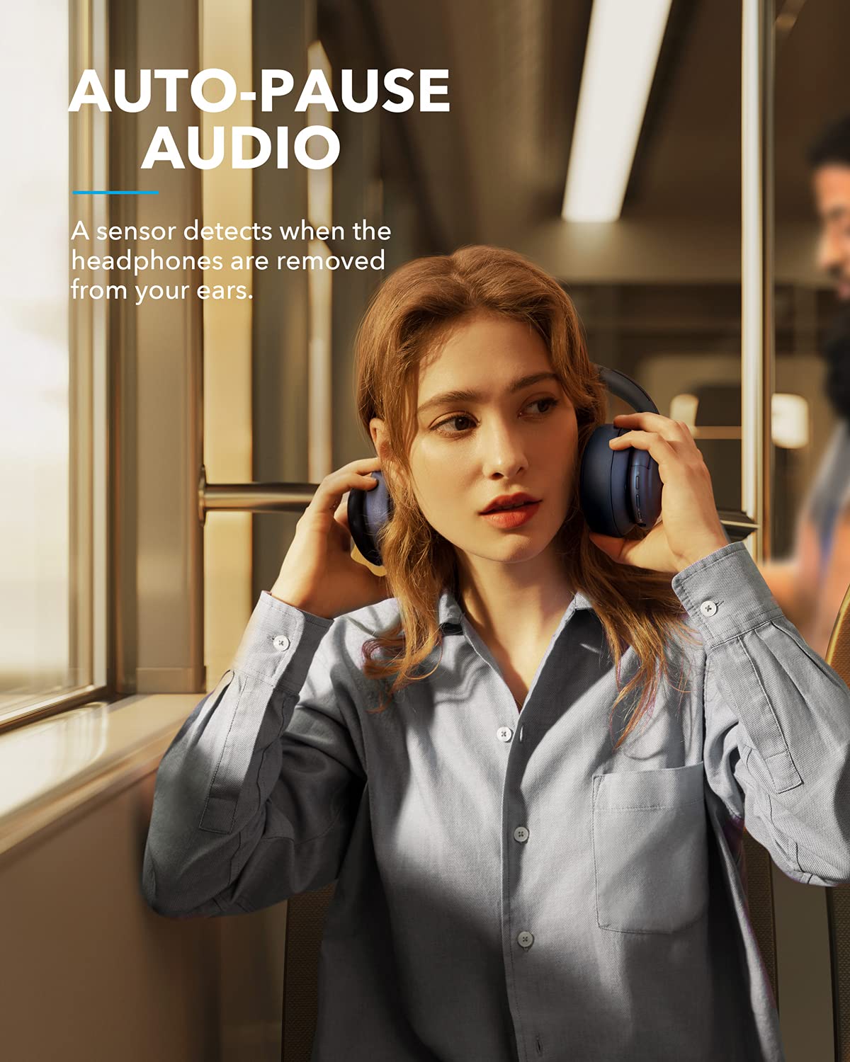 Soundcore by Anker Life Q35 Multi Mode Active Noise Cancelling Bluetooth Headphones with LDAC for Hi Res Wireless Audio, 40H Playtime, Comfortable Fit, Clear Calls, for Home, Work, Travel - متجر الجيل العربي الرقمي