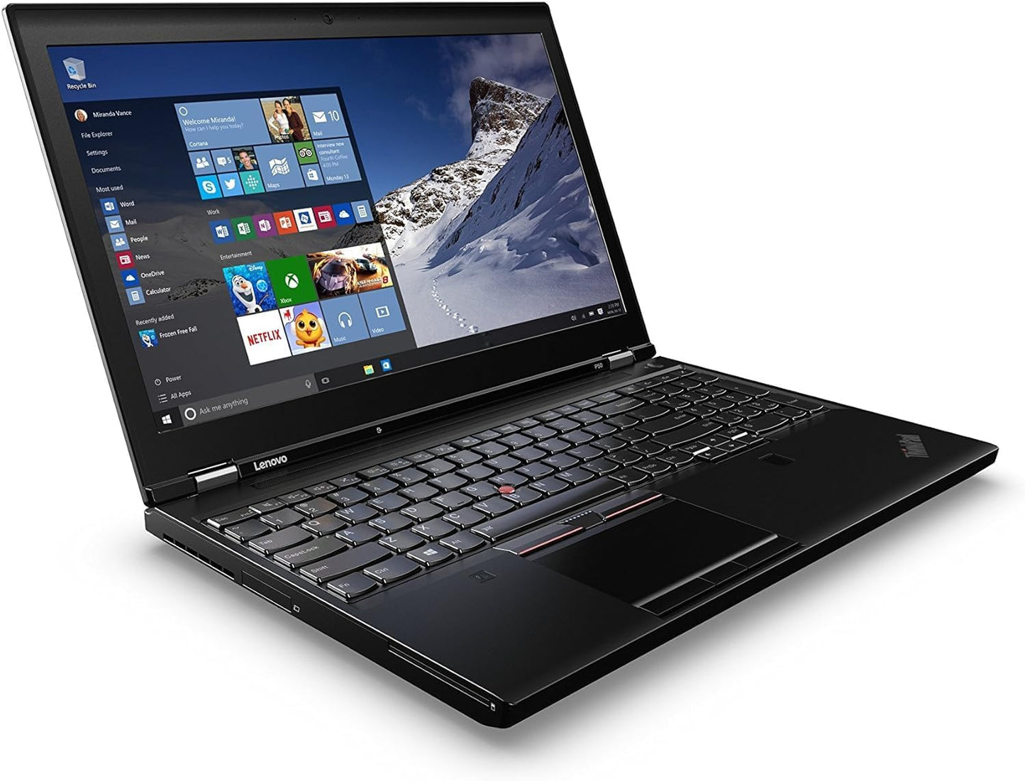Lenovo ThinkPad P50 15.6-inch FHD Mobile Workstation Laptop Computer, Quad-Core i7-6820HQ, 16GB RAM, 500GB Solid State Drive, HDMI, Windows 10 Pro (Renewed) - متجر الجيل العربي الرقمي