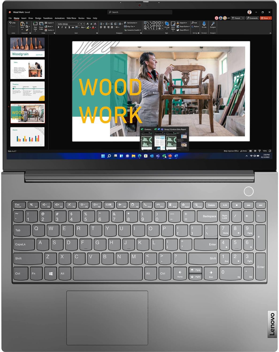 Lenovo ThinkBook 15 Gen 4 Business Laptop (15.6" FHD, Intel 10-Core i5-1235U, 16GB RAM, 256GB SSD), Narrow Bezel, Fingerprint, 1080p Webcam, Thunderbolt 4, Ethernet Port, Win 11 Pro, Grey - 2024 - متجر الجيل العربي الرقمي