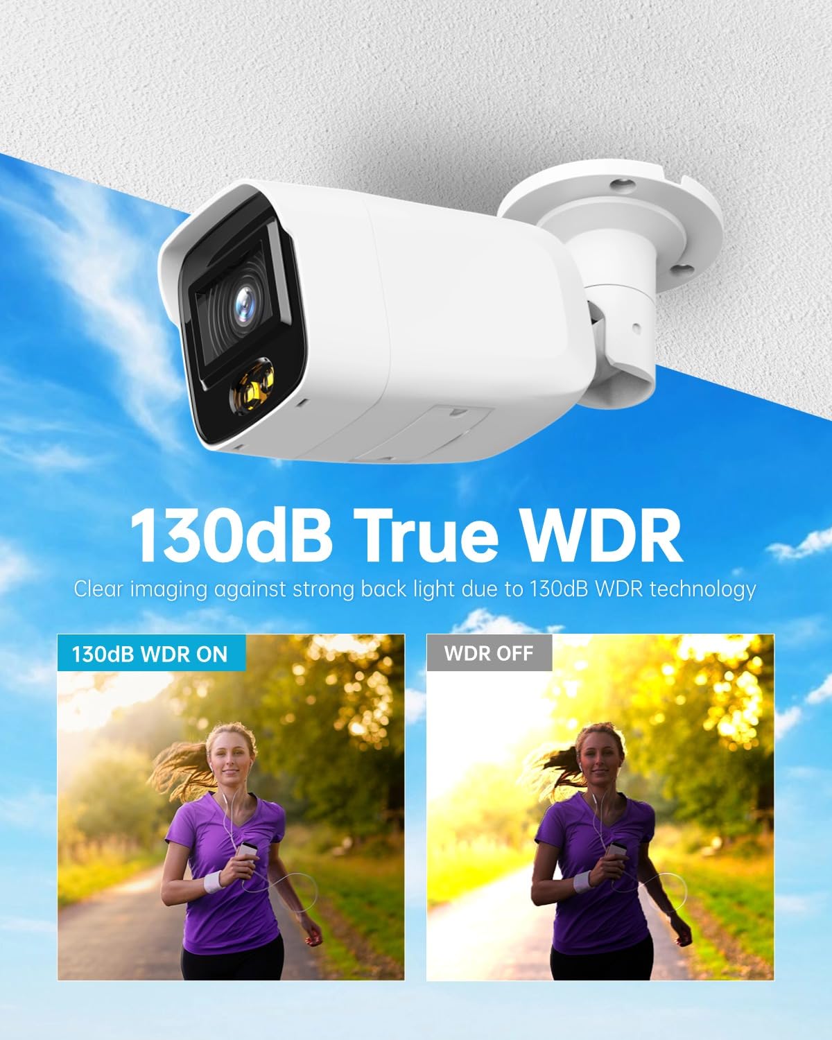 DS-2CD2T87G2P-LSU/SL 4mm HIK 4K 8MP Panoramic PoE Bullet IP Camera Outdoor Indoor with Strobe Light and Audio Alarm, 24/7 Colorful Imaging, Human/Vehicle Detection, Compatible wtih HIK NVR/Hik-Connect - متجر الجيل العربي الرقمي