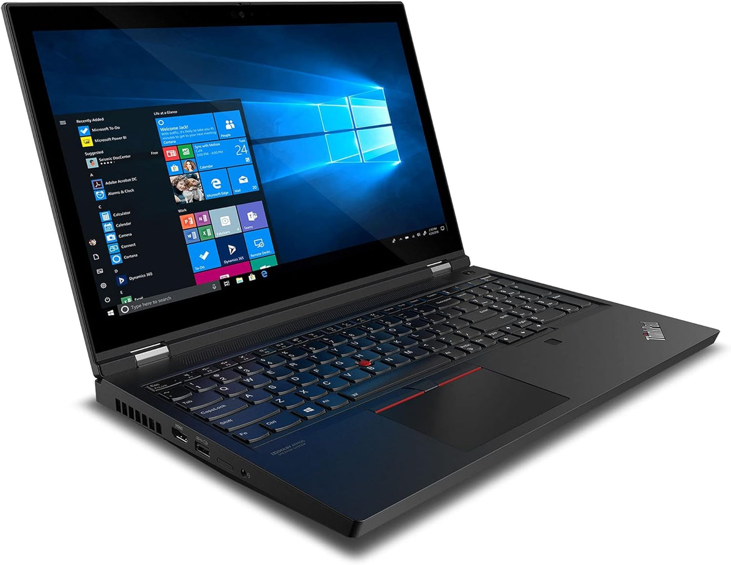 Lenovo ThinkPad P15 Gen 1 Workstation Laptop (Intel i9-10885H 8-Core, 32GB RAM, 1TB SSD, RTX 3000, 15.6" 4K Ultra HD (3840x2160) IPS, Backlit KB, FP Reader, WiFi 6, BT, Webcam, Win10Pro) w/Hub - متجر الجيل العربي الرقمي