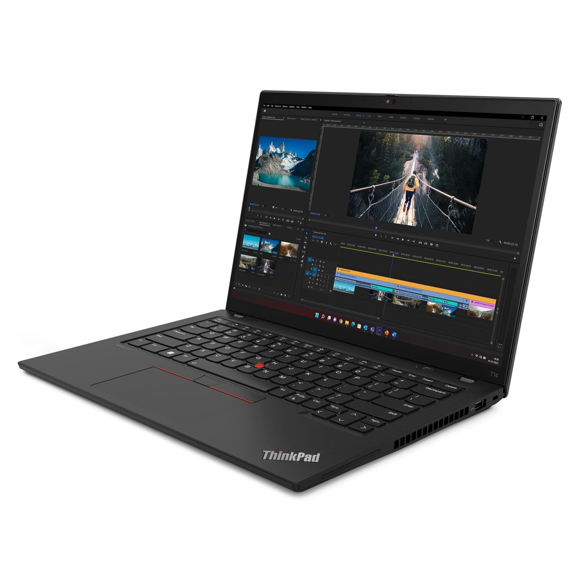 Lenovo ThinkPad T14 Gen 4 14" 2.2K IPS Laptop | Intel i7-1360P 12-Core | NVIDIA GeForce MX550 4GB | Backlit KB | Fingerprint | Thunderbolt 4 | WiFi 6E | 16GB LPDDR5 1TB SSD | Win11 Pro - متجر الجيل العربي الرقمي
