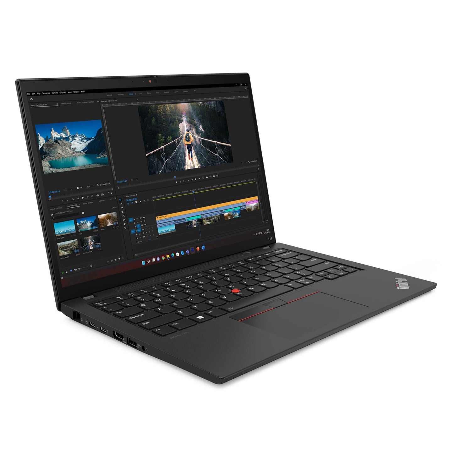 Lenovo ThinkPad T14 Gen 4 14" 2.2K IPS Laptop | Intel i7-1360P 12-Core | NVIDIA GeForce MX550 4GB | Backlit KB | Fingerprint | Thunderbolt 4 | WiFi 6E | 16GB LPDDR5 1TB SSD | Win11 Pro - متجر الجيل العربي الرقمي