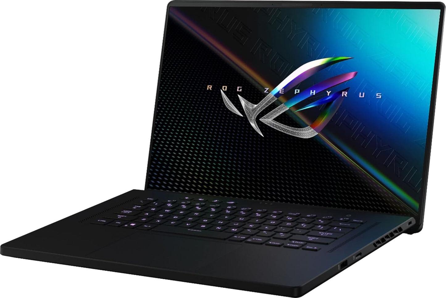ASUS ROG Zephyrus M16 16" WQXGA 165Hz Gaming Notebook Computer, Intel Core i9-11900H 2.5GHz, 16GB RAM, 1TB SSD, NVIDIA GeForce RTX 3060 6GB, Windows 10 Home, Free Upgrade to Windows 11, Off Black - متجر الجيل العربي الرقمي