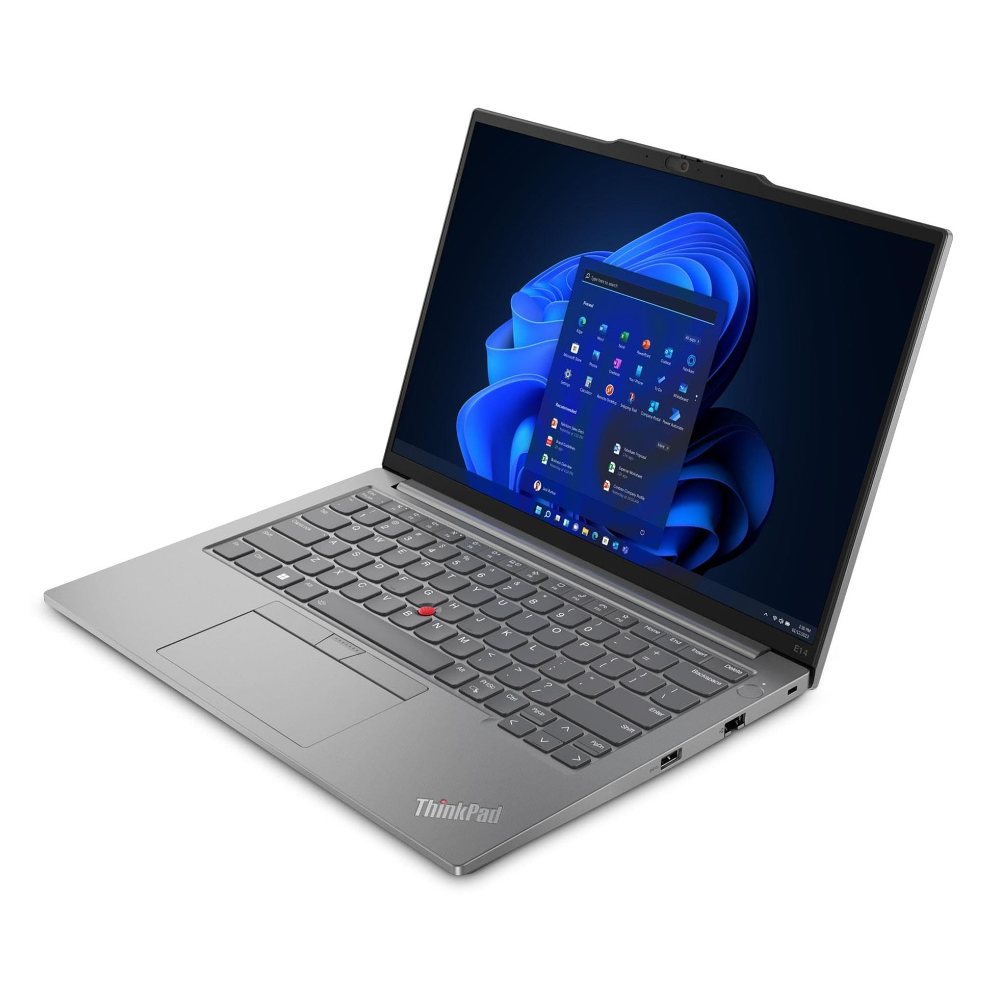 Lenovo ThinkPad E14 Gen 5 14" WUXGA IPS Laptop | Intel i7-1355U 10-Core | Iris Xe Graphics | Backlit Keyboard | Fingerprint | Thunderbolt 4 | WiFi 6 | 16GB DDR4 1TB SSD | Win10 Pro - متجر الجيل العربي الرقمي