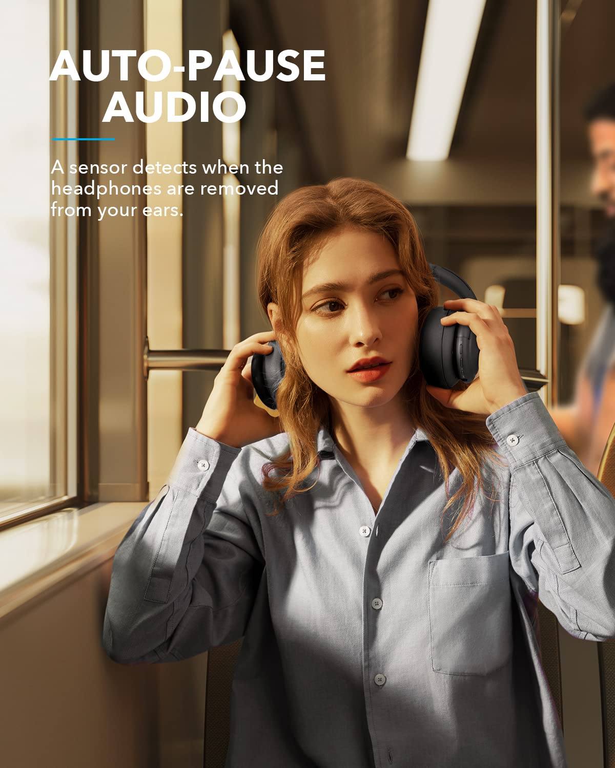 Soundcore by Anker Life Q35 Multi Mode Active Noise Cancelling Bluetooth Headphones with LDAC for Hi Res Wireless Audio, 40H Playtime, Comfortable Fit, Clear Calls, for Home, Work, Travel - متجر الجيل العربي الرقمي