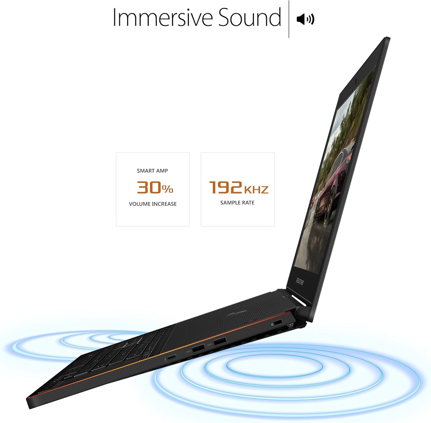 ASUS ROG Zephyrus Thin & Light Gaming Laptop, 15.6” Full HD 120Hz, Intel Core i7-7700HQ Processor, NVIDIA GeForce GTX 1080 8GB Max Q, 16GB DDR4, 512GB PCIe SSD, Windows 10 Professional – GX501VI-XS74 - متجر الجيل العربي الرقمي