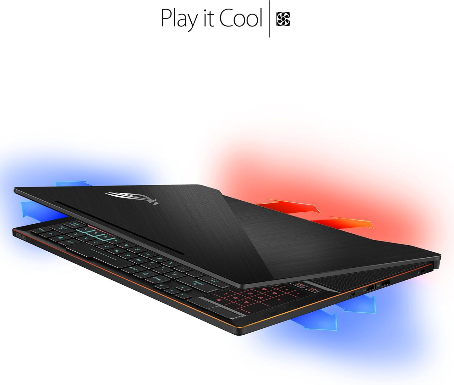 ASUS ROG Zephyrus Thin & Light Gaming Laptop, 15.6” Full HD 120Hz, Intel Core i7-7700HQ Processor, NVIDIA GeForce GTX 1080 8GB Max Q, 16GB DDR4, 512GB PCIe SSD, Windows 10 Professional – GX501VI-XS74 - متجر الجيل العربي الرقمي