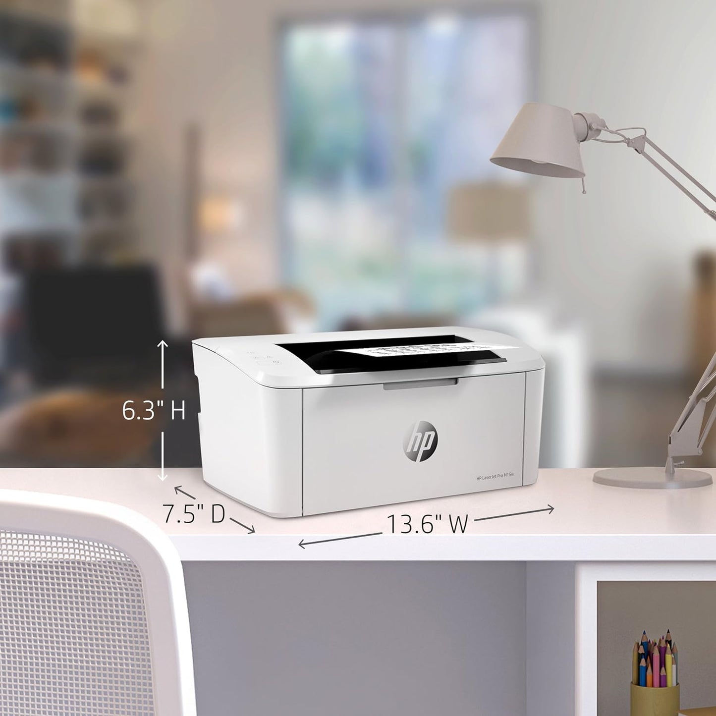 HP LaserJet Pro M15w Wireless Monochrome Printer, works with Alexa (W2G51A) - متجر الجيل العربي الرقمي