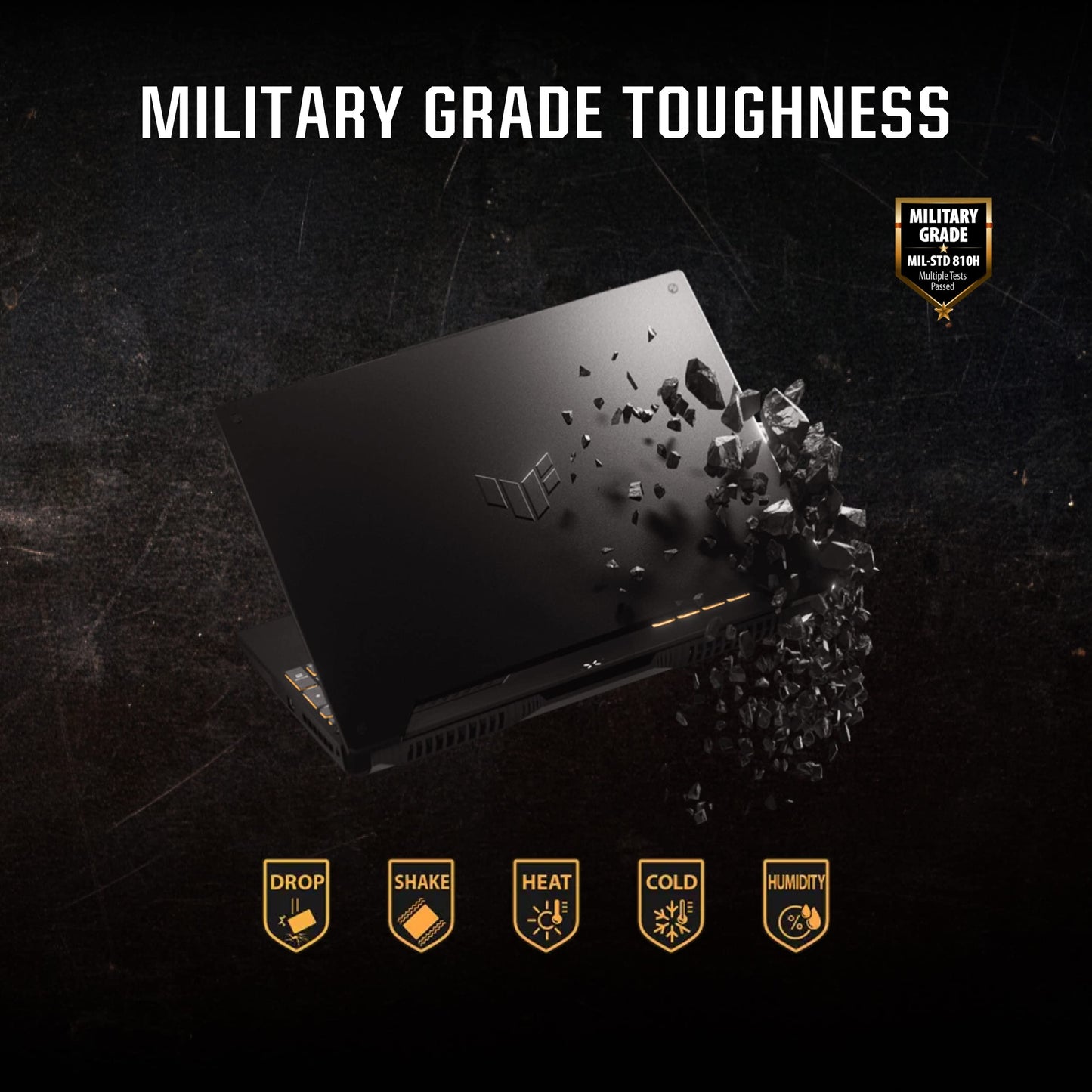 ASUS TUF Dash 15 (2022) Gaming Laptop, 15.6" 144Hz FHD Display, Intel Core i7-12650H, GeForce RTX 3060, 16GB DDR5, 512GB SSD, Thunderbolt 4, Windows 11 Home, Off Black, FX517ZM-AS73 - متجر الجيل العربي الرقمي