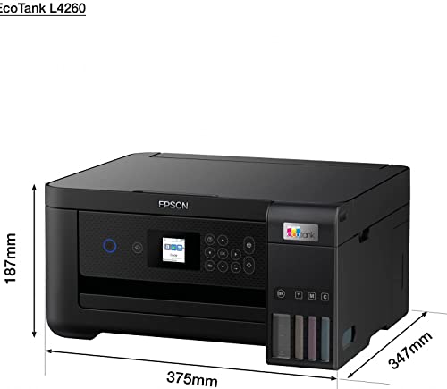 Epson Wireless Ecotank L4260 A4 Wi-Fi Duplex All-in-One Ink Tank Color LED Printers, Black - متجر الجيل العربي الرقمي
