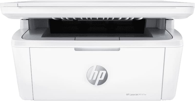 HP LaserJet M141w - A4 All-in-One Monochrome Laser Printer. Print/Scan/Copy. WiFi and Bluetooth. Apple Airprint™, Mopria™ and WiFi Direct. White color - متجر الجيل العربي الرقمي
